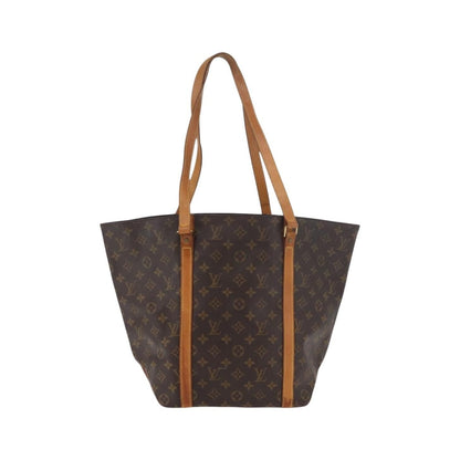 Louis Vuitton Shopping Sac Monogram Canvas, Brown, Canvas, Handbag