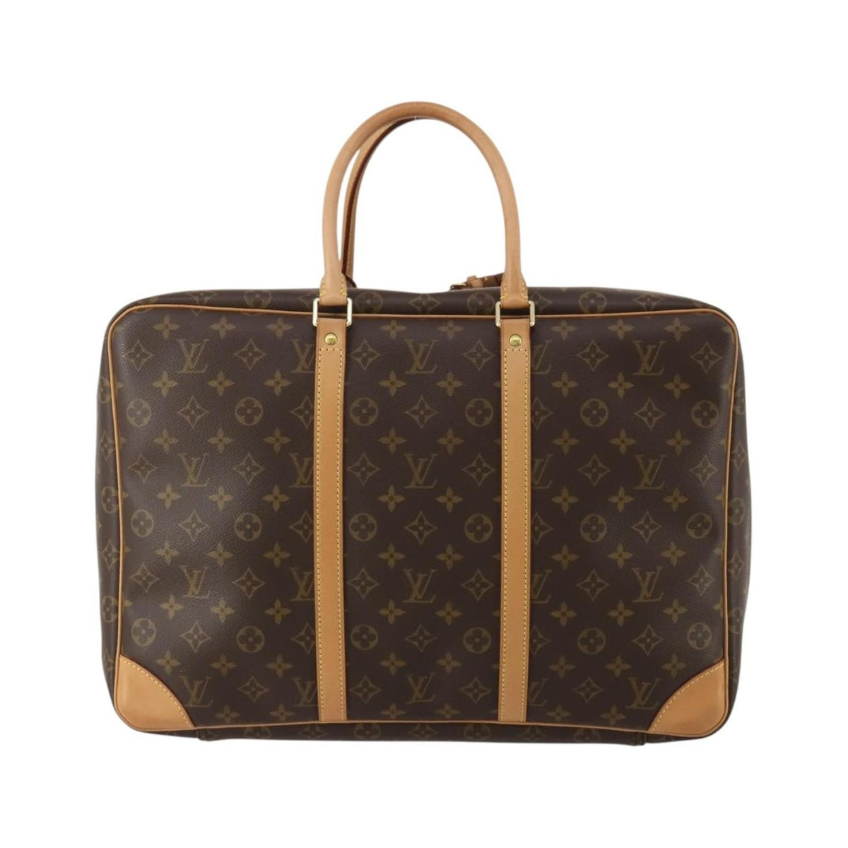 Louis Vuitton Sirius Monogram, Brown, Canvas, Travel Bag