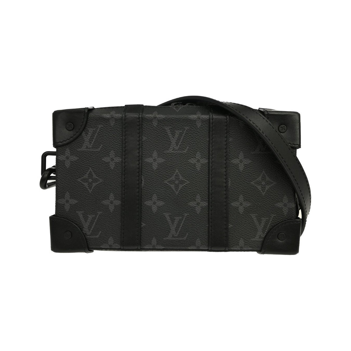 Louis Vuitton Soft Trunk Monogram Eclipse Canvas, Black, Canvas, Clutch