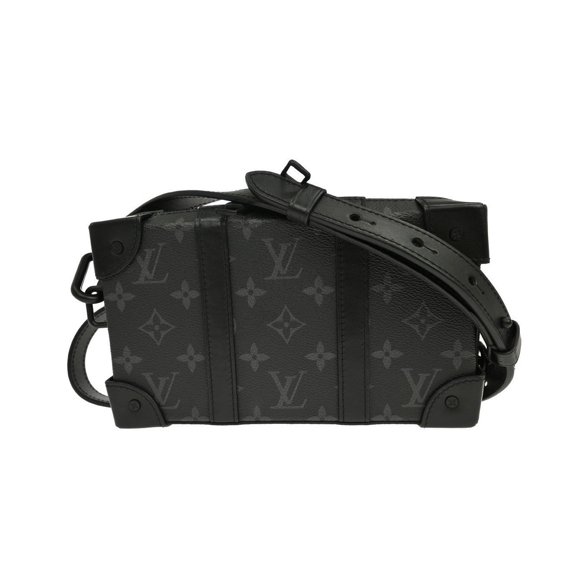 Louis Vuitton Soft Trunk Monogram Eclipse Canvas, Black, Canvas, Clutch