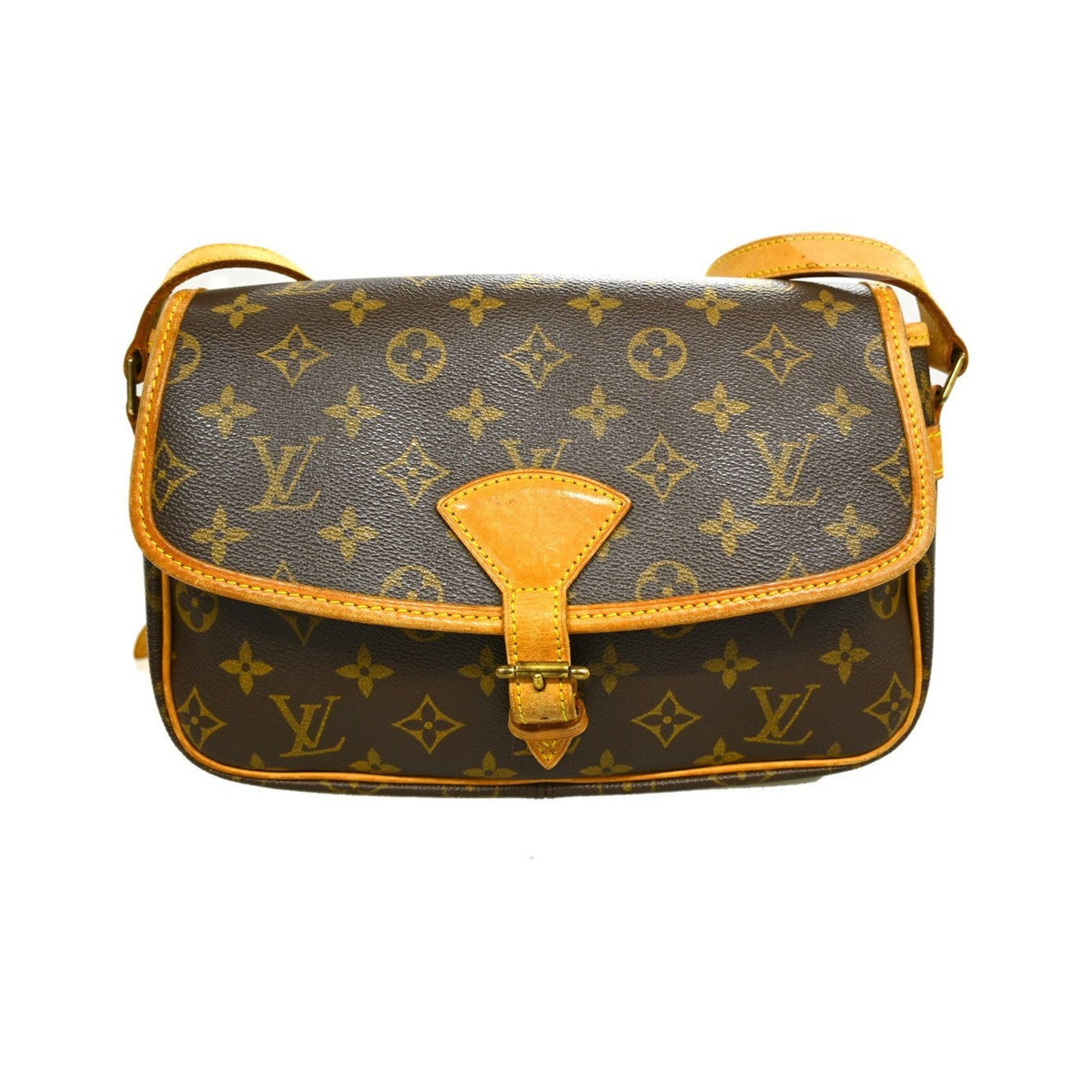 Louis Vuitton Sologne Monogram Canvas, Brown, Canvas, Shoulder Bag