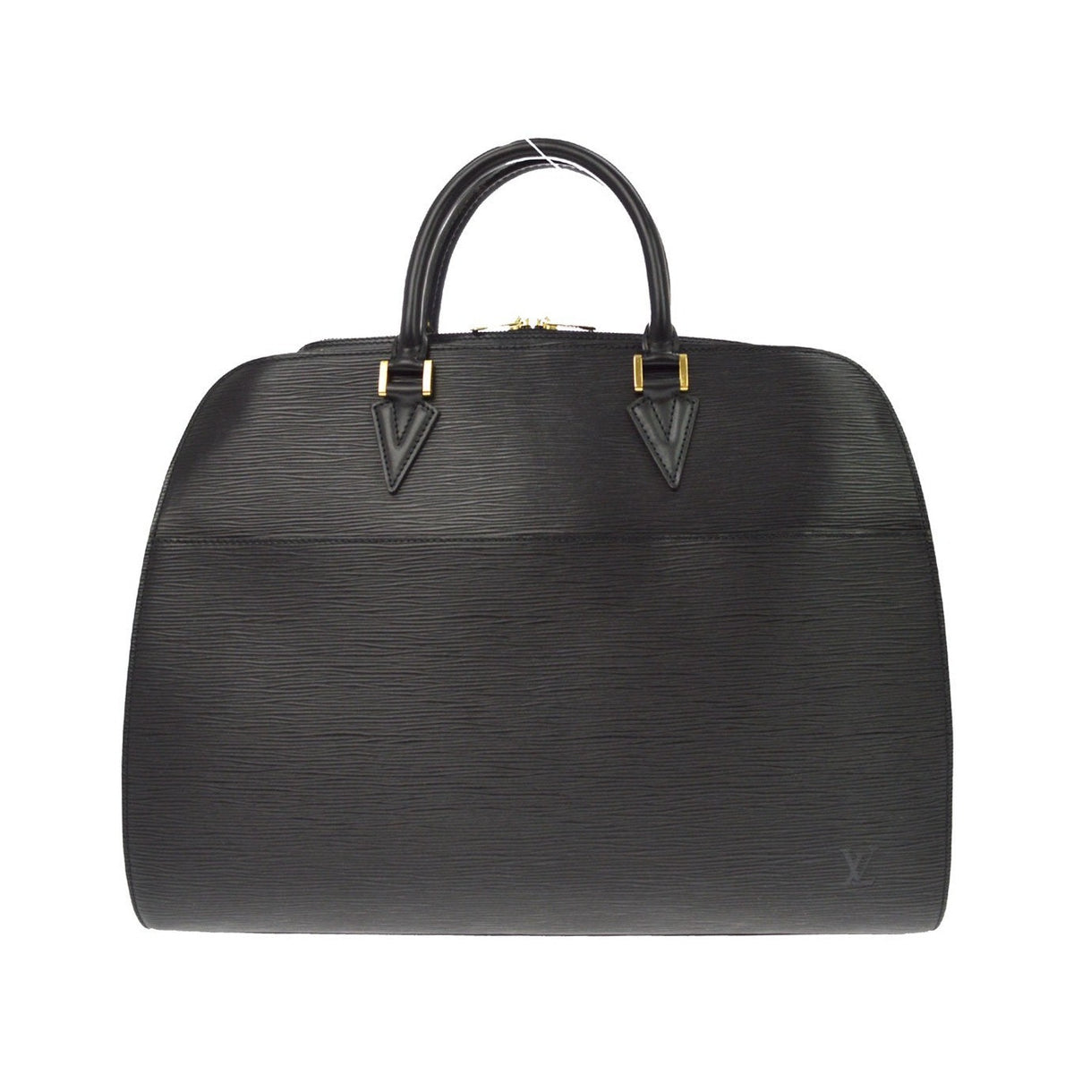 Louis Vuitton Sorbonne Epi Leather, Black, Leather, Handbag