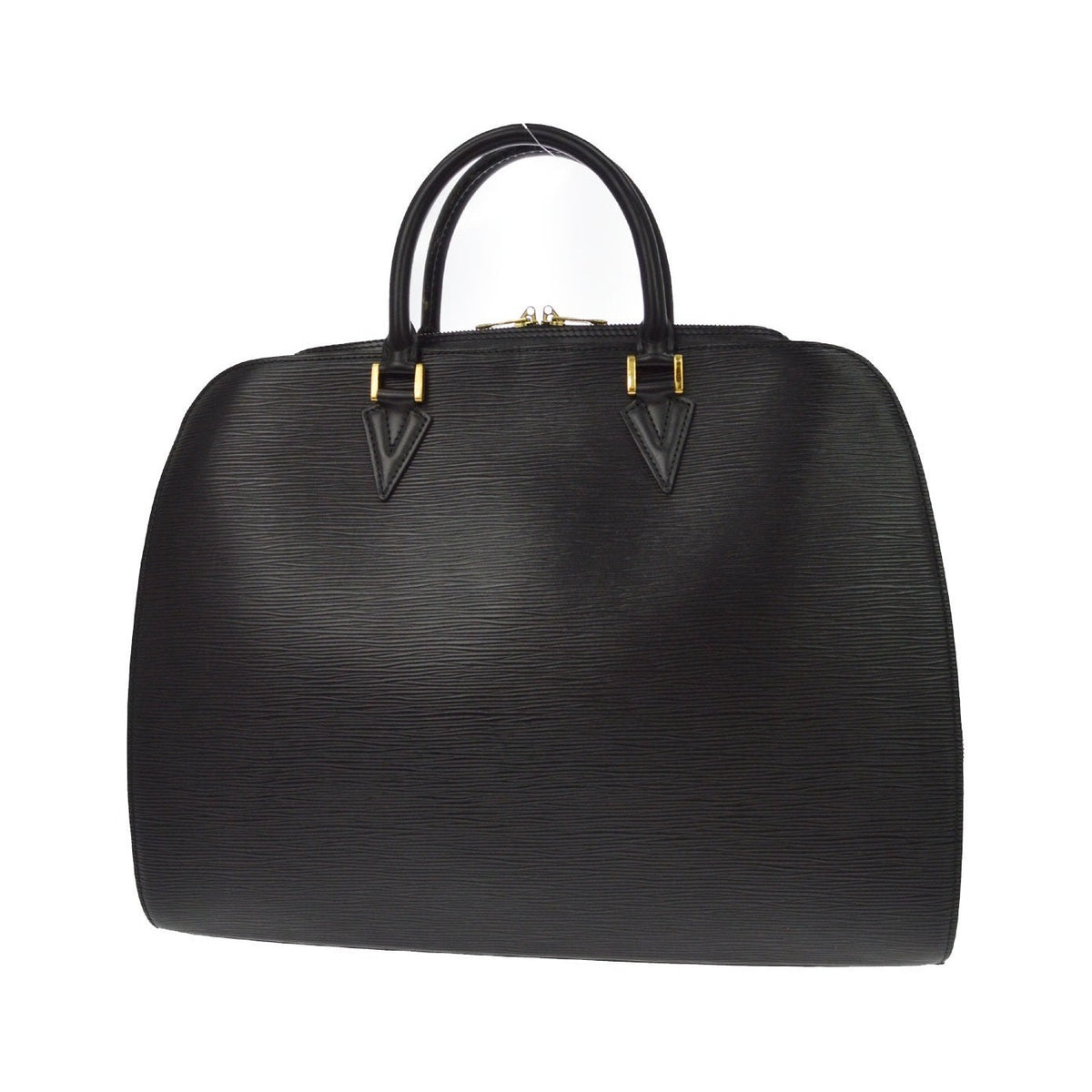 Louis Vuitton Sorbonne Epi Leather, Black, Leather, Handbag