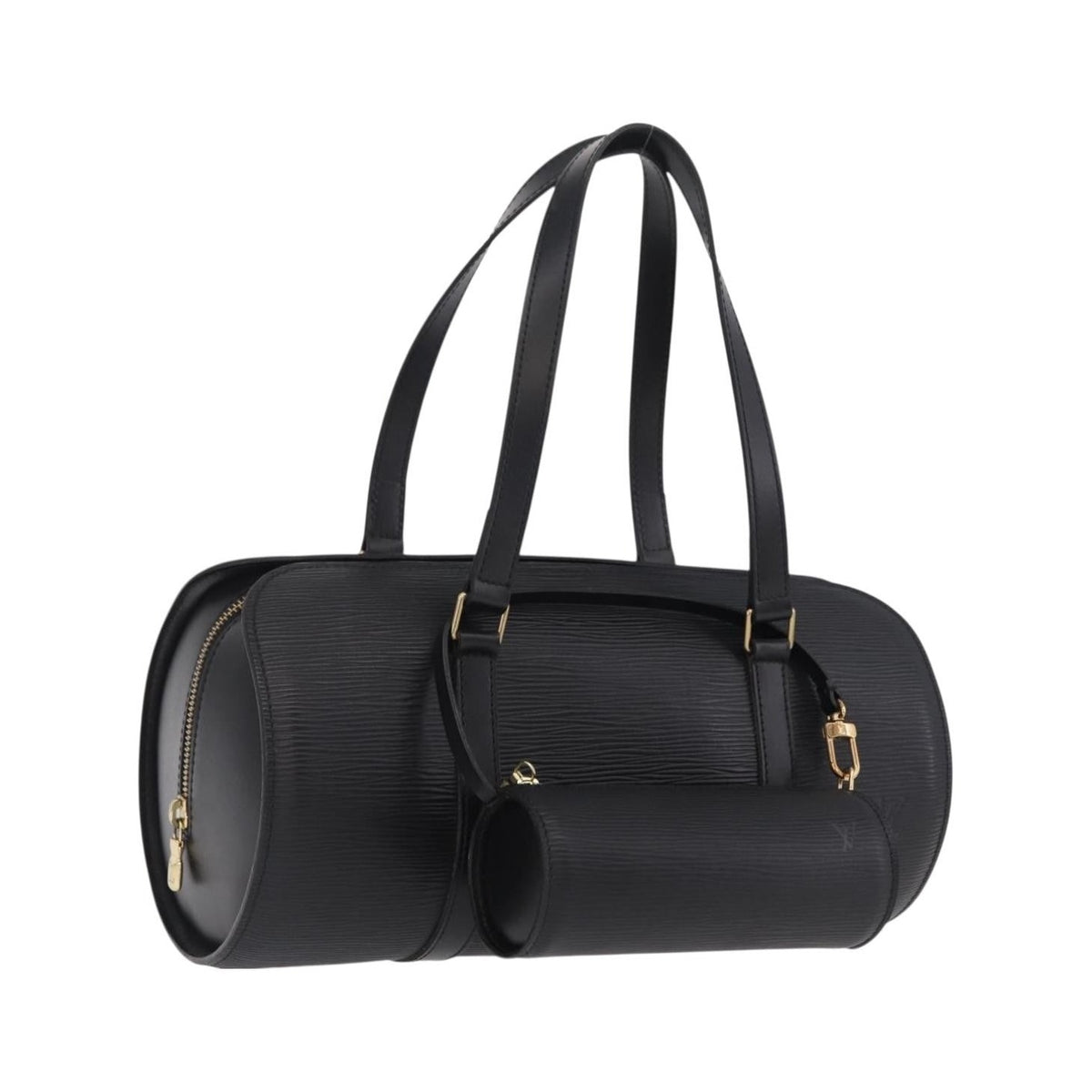 Louis Vuitton Soufflot Epi Leather, Black, Leather, Tote Bag