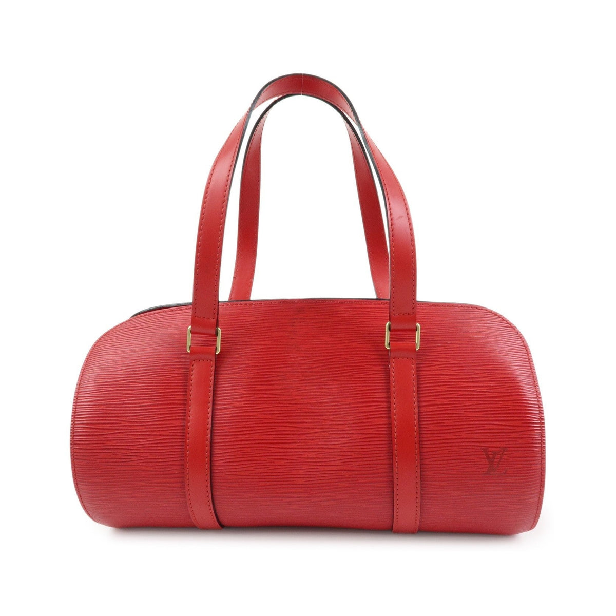 Louis Vuitton Soufflot Epi Leather, Red, Leather, Tote Bag