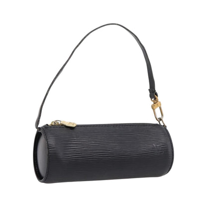 Louis Vuitton Soufflot Pochette Epi Leather, Black, Leather, Clutch