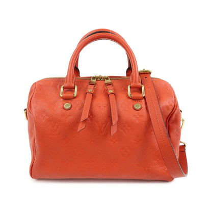 Louis Vuitton Speedy Bandouliere Monogram Empreinte Leather, Orange, Leather, Handbag