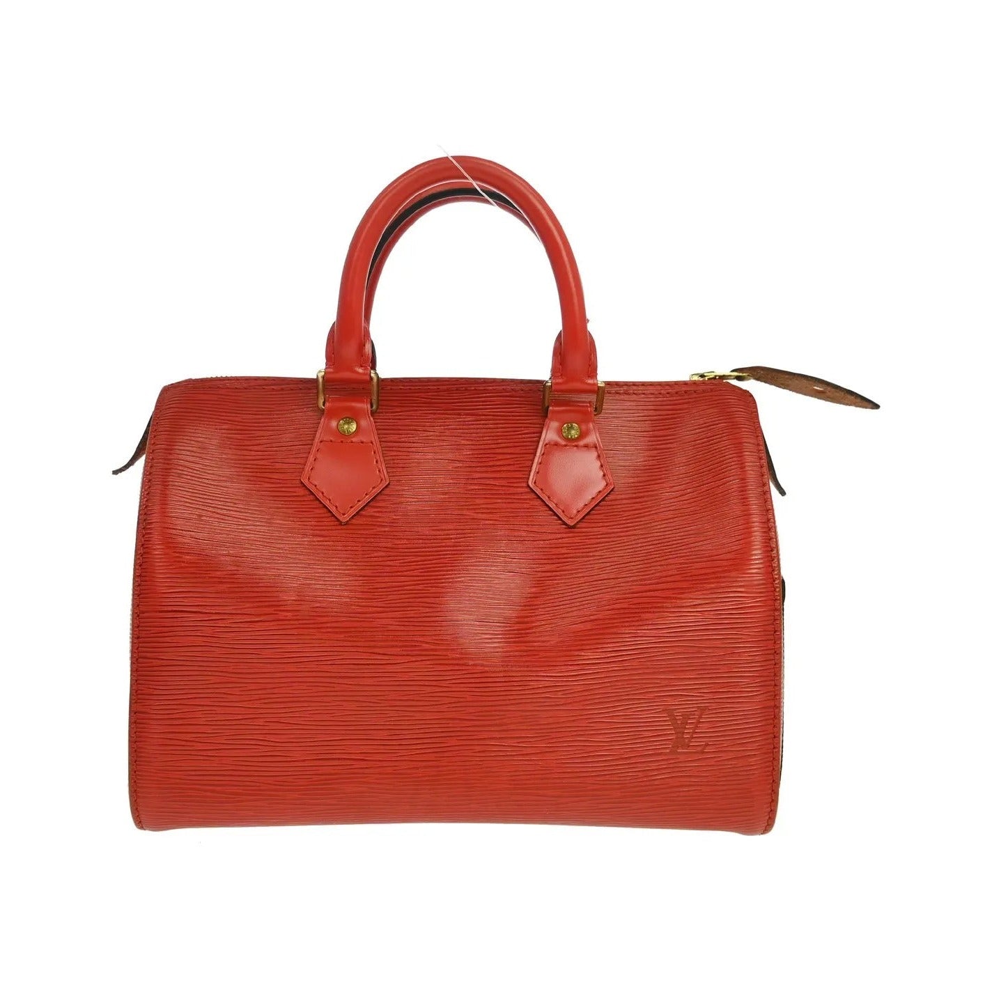 Louis Vuitton Speedy Epi, Red, Leather, Handbag