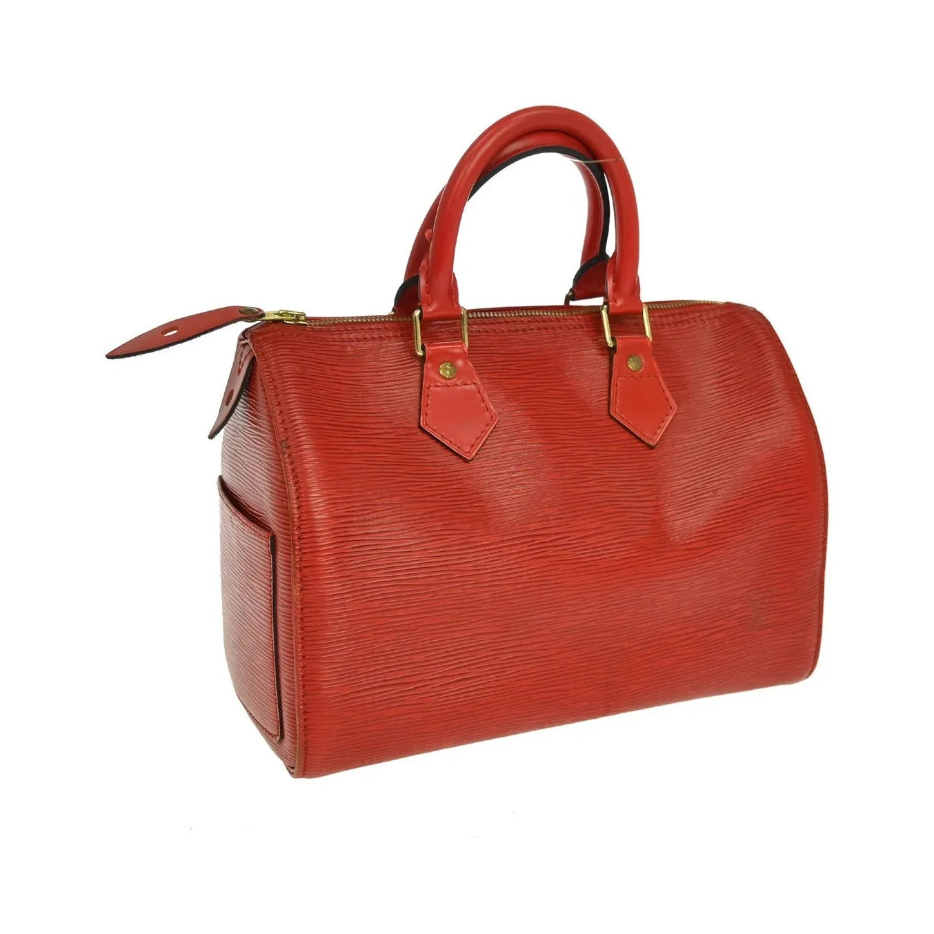 Louis Vuitton Speedy Epi, Red, Leather, Handbag