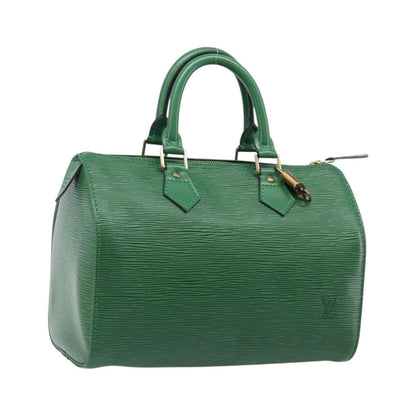 Louis Vuitton Speedy Epi Leather, Green, Leather, Handbag