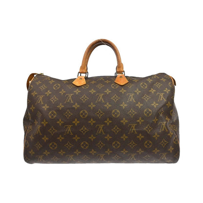 Louis Vuitton Speedy Monogram, Brown, Canvas, Handbag