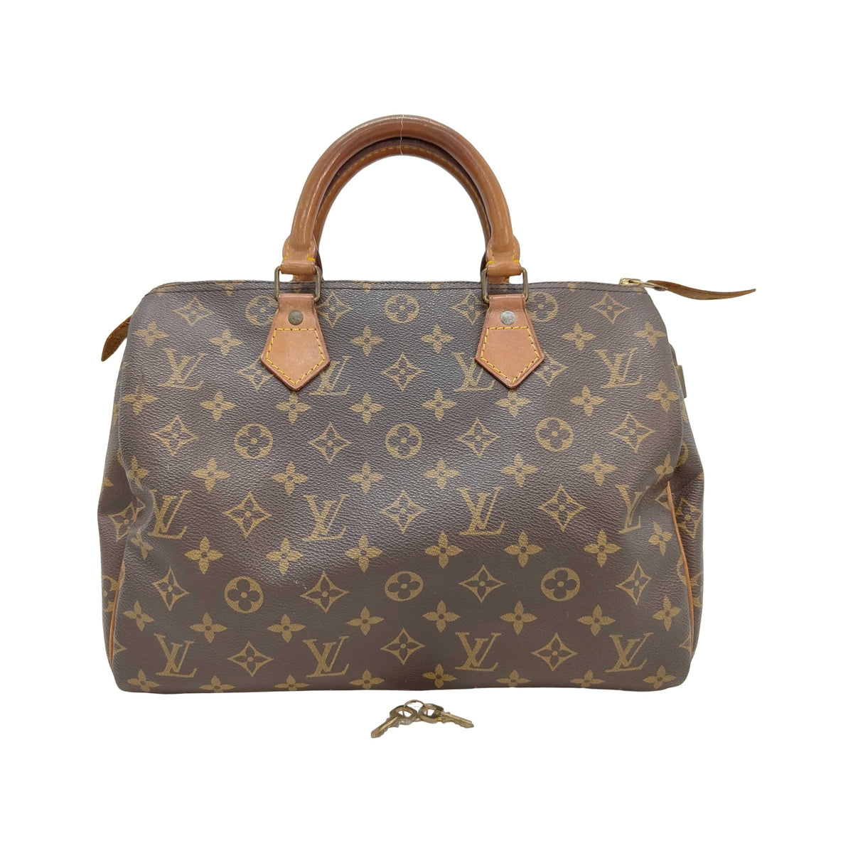 Louis Vuitton Speedy Monogram, Brown, Canvas, Handbag