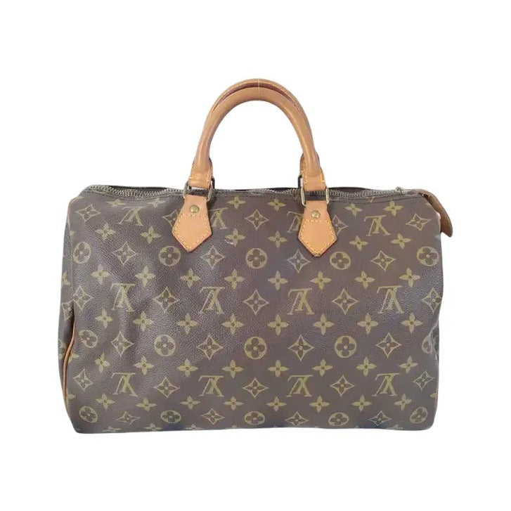 Louis Vuitton Speedy Monogram Canvas, Brown, Canvas, Handbag