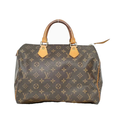 Louis Vuitton Speedy Monogram Canvas, Brown, Canvas, Handbag