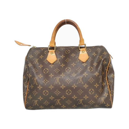 Louis Vuitton Speedy Monogram Canvas, Brown, Canvas, Handbag