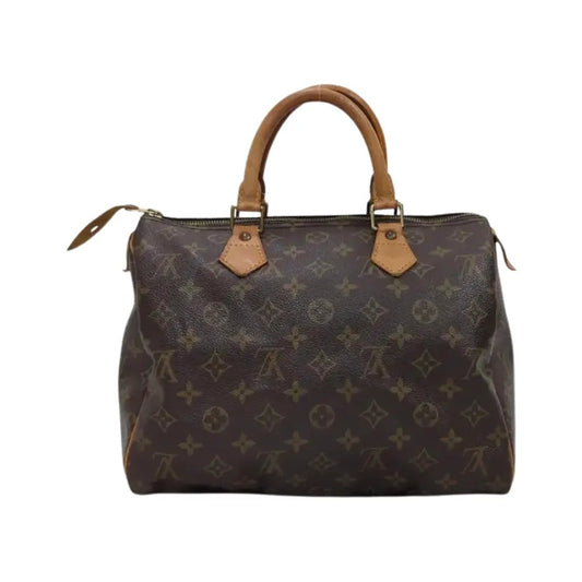 Louis Vuitton Speedy Monogram Canvas, Brown, Canvas, Handbag