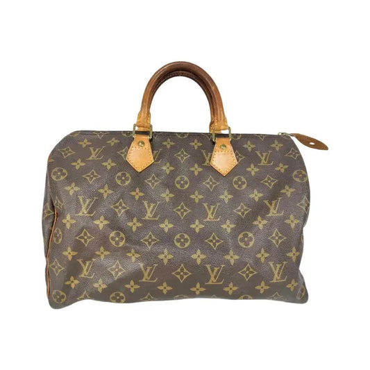 Louis Vuitton Speedy Monogram Canvas, Brown, Canvas, Handbag