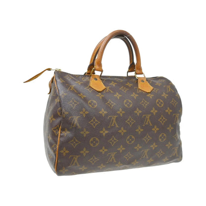 Louis Vuitton Speedy Monogram Canvas, Brown, Canvas, Handbag