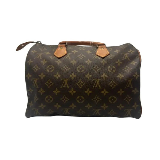 Louis Vuitton Speedy Monogram Canvas, Brown, Canvas, Handbag