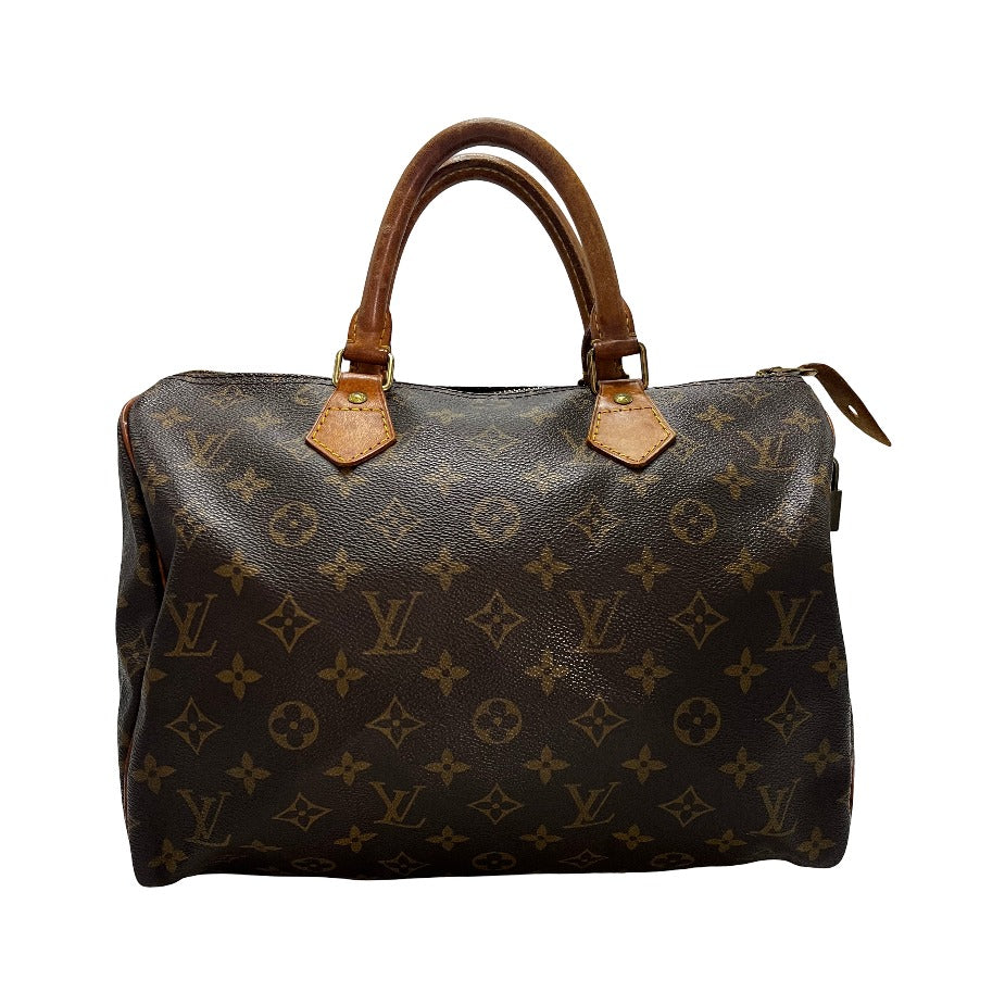Louis Vuitton Speedy Monogram Canvas, Brown, Canvas, Handbag
