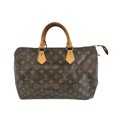 Louis Vuitton Speedy Monogram Canvas, Brown, Canvas, Handbag
