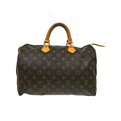 Louis Vuitton Speedy Monogram Canvas, Brown, Canvas, Handbag