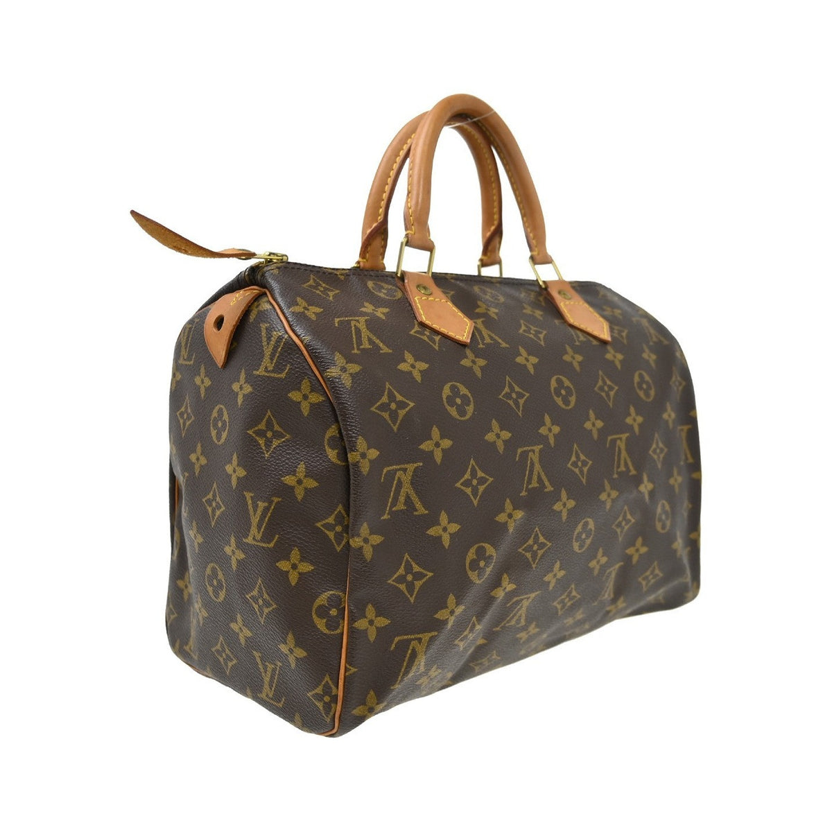 Louis Vuitton Speedy Monogram Canvas, Brown, Canvas, Handbag