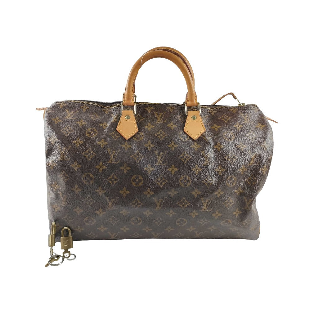 Louis Vuitton Speedy Monogram Canvas, Brown, Canvas, Handbag