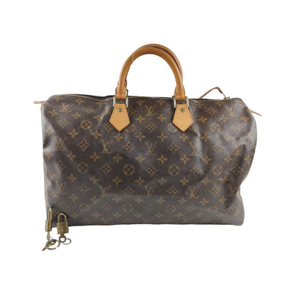 Louis Vuitton Speedy Monogram Canvas, Brown, Canvas, Handbag