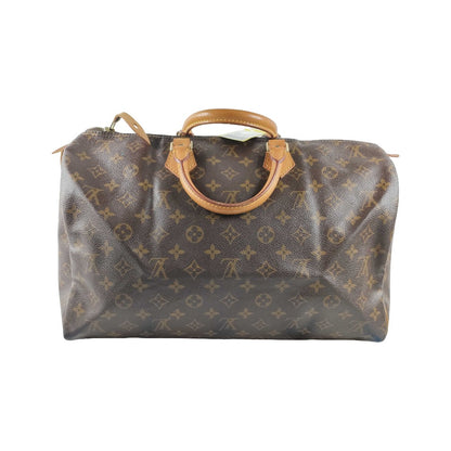 Louis Vuitton Speedy Monogram Canvas, Brown, Canvas, Handbag