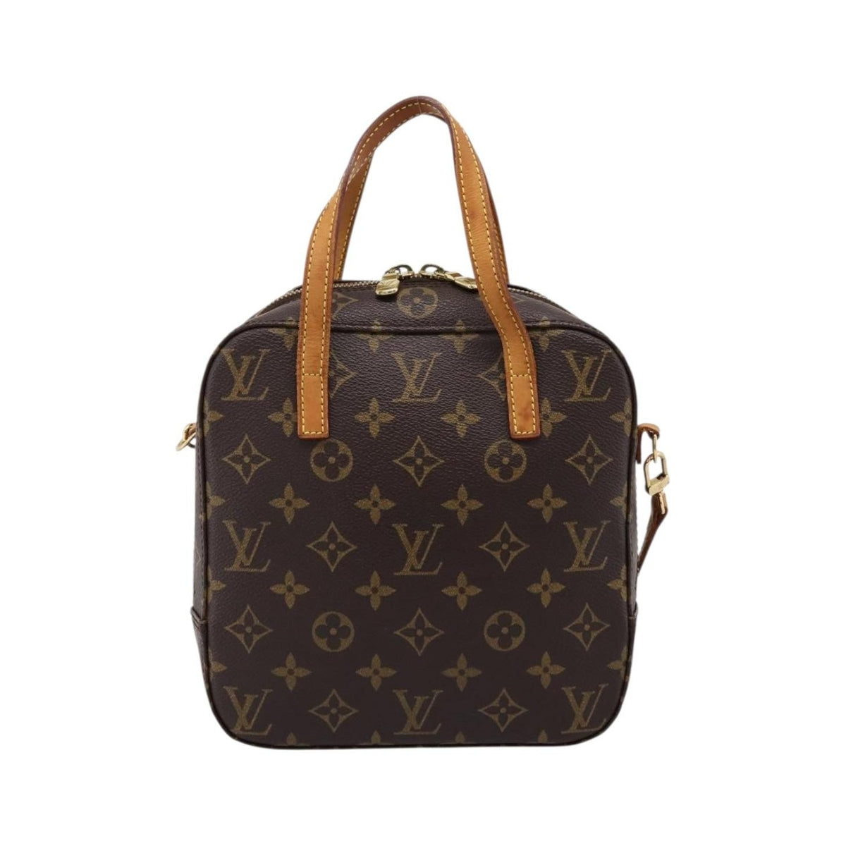 Louis Vuitton Spontini Monogram Canvas, Brown, Canvas, Handbag