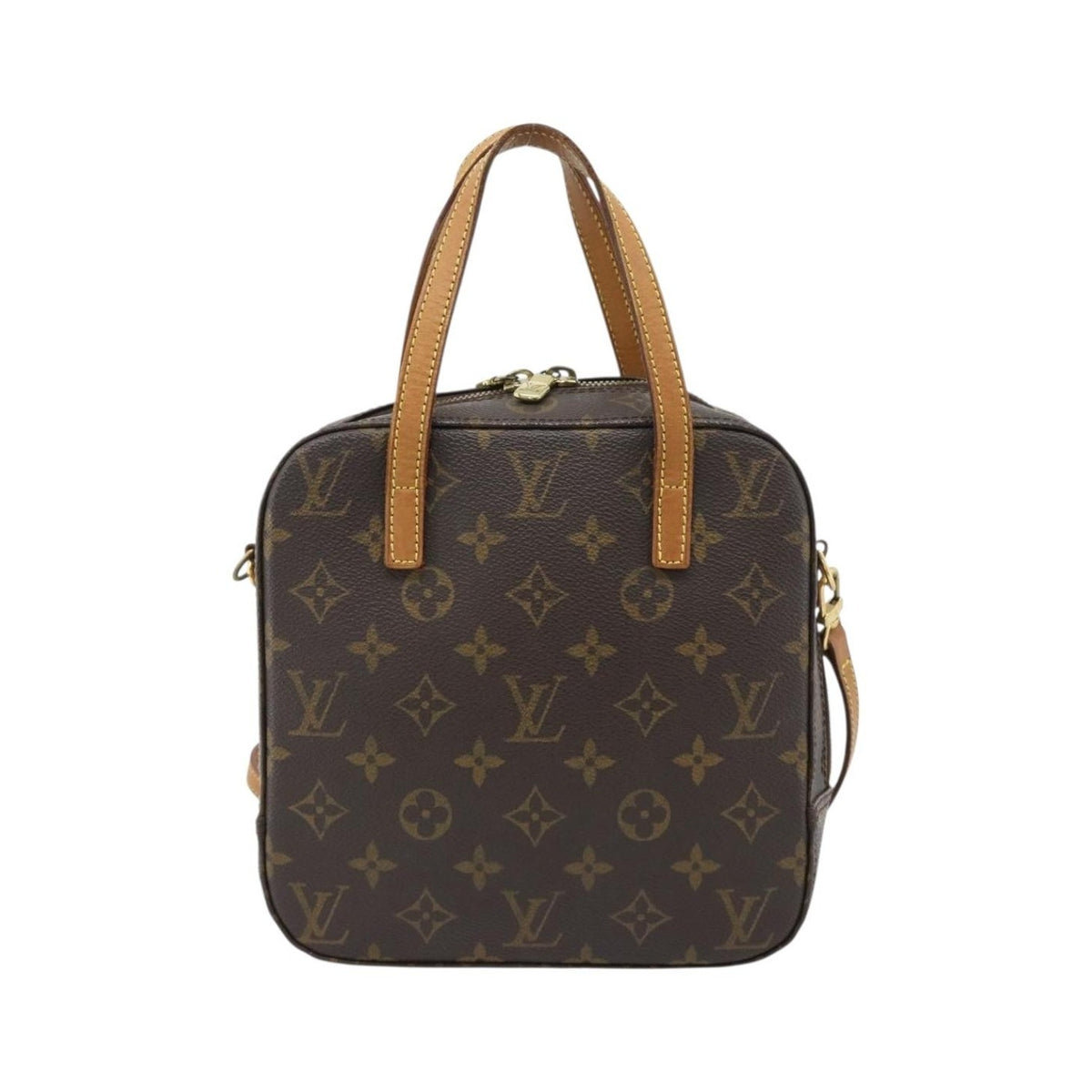 Louis Vuitton Spontini Monogram Canvas, Brown, Canvas, Handbag