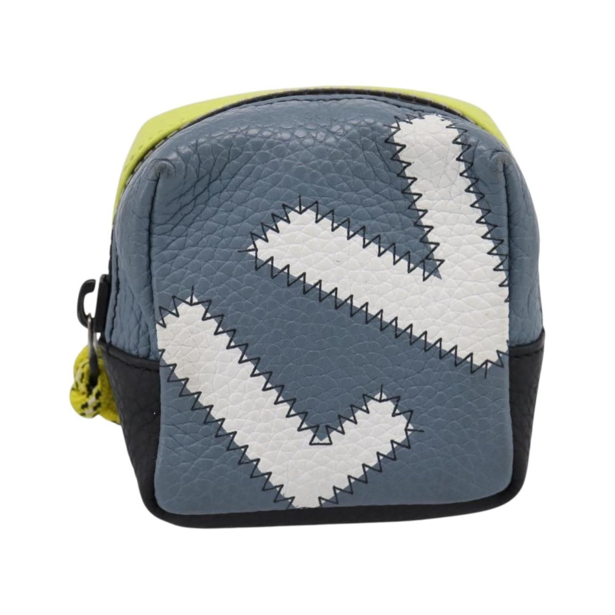 Louis Vuitton Square Pouch Bag Charm and Key Holder Leather, Gray, Leather, Charm