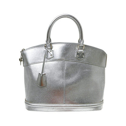 Louis Vuitton Suhali Lockit Leather, Silver, Leather, Handbag