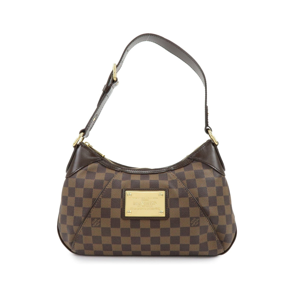 Louis Vuitton Thames Damier, Brown, Canvas, Handbag