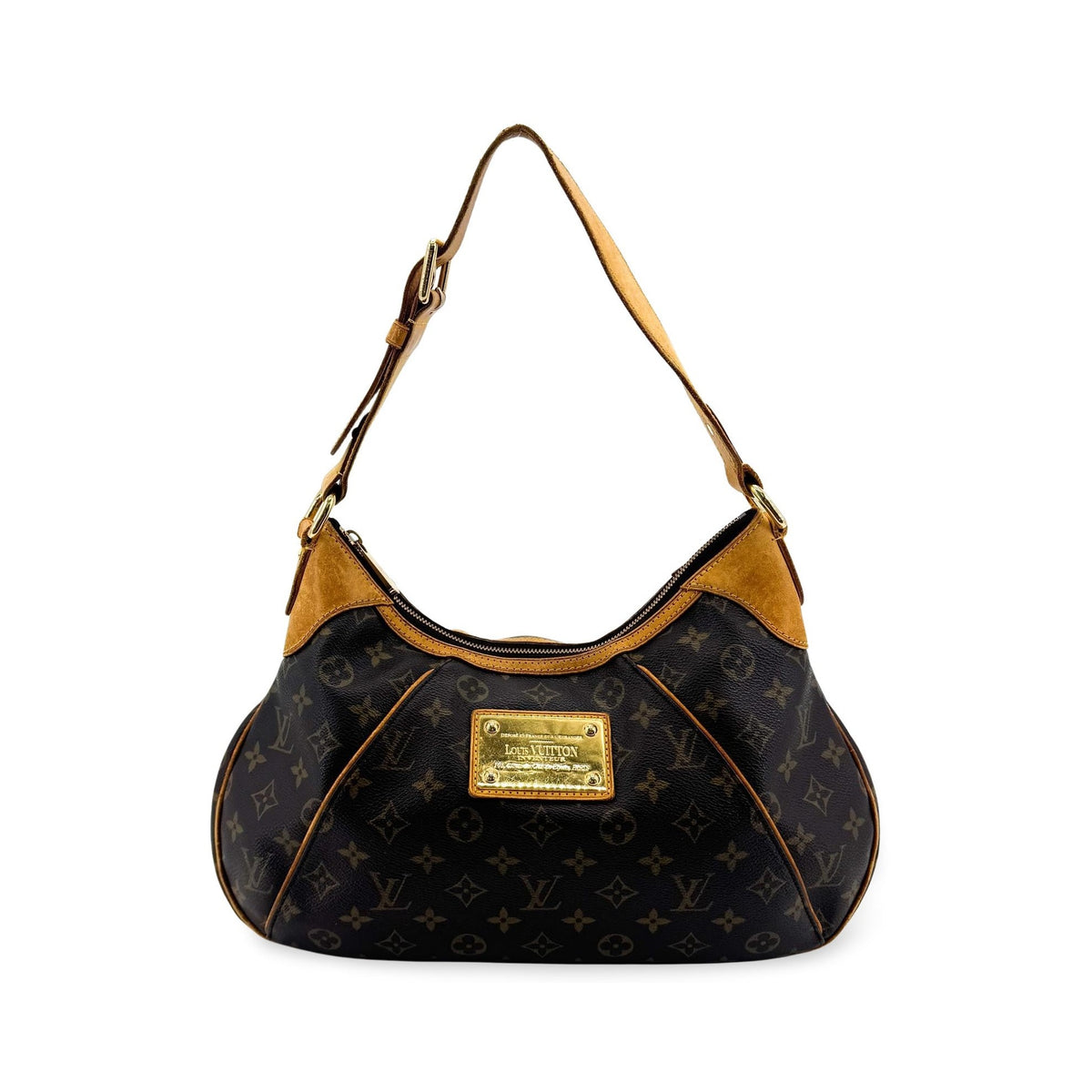 Louis Vuitton Thames Monogram Canvas, Brown, Canvas, Handbag