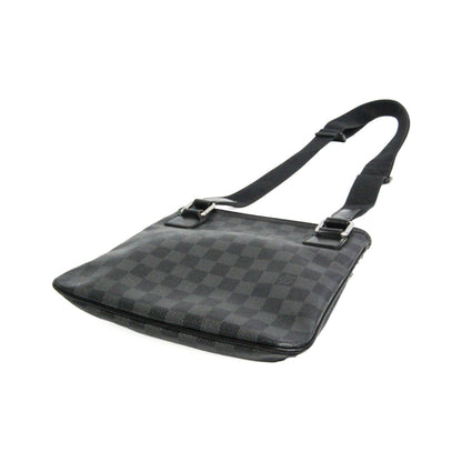Louis Vuitton Thomas Damier Graphite, Black, Canvas, Shoulder Bag
