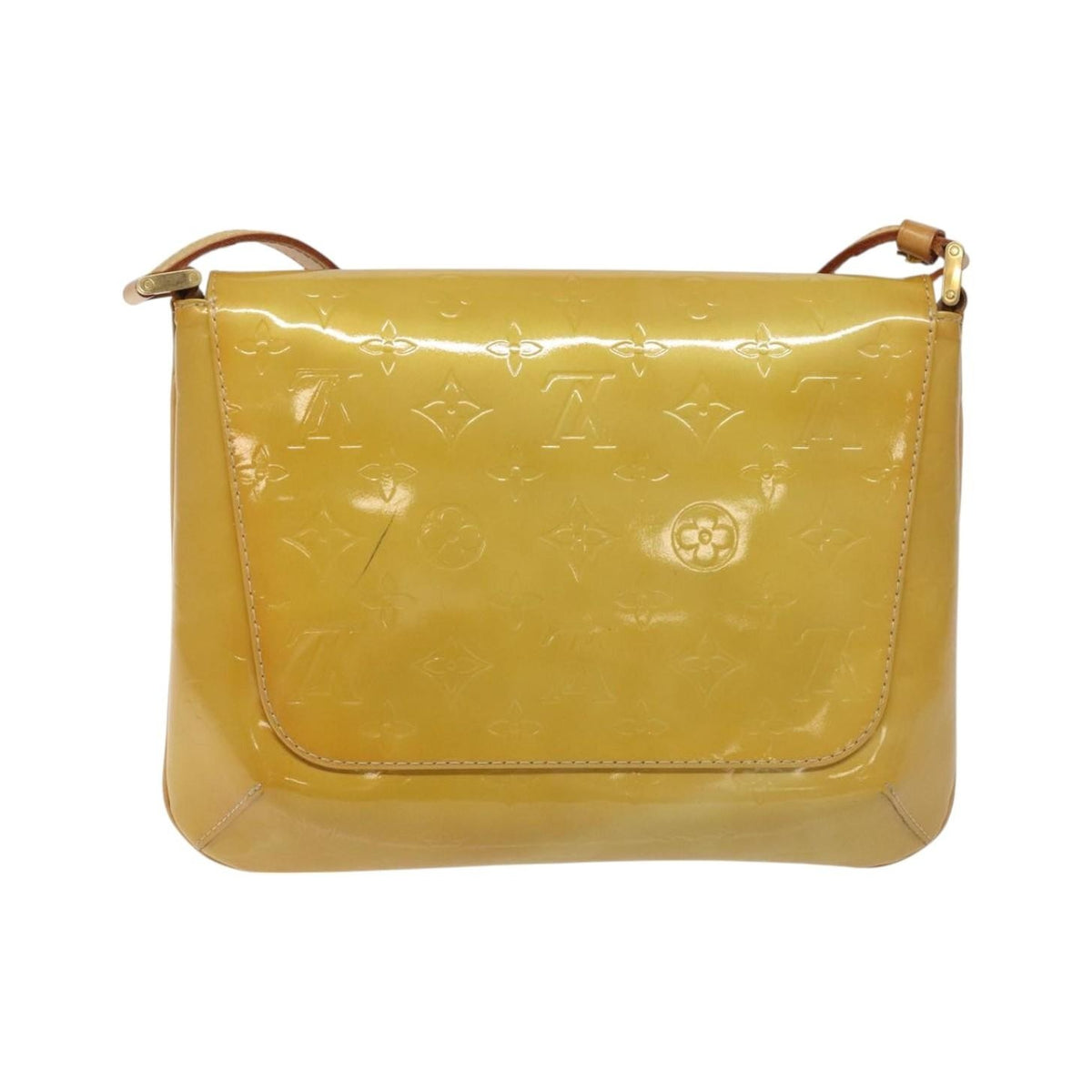 Louis Vuitton Thompson Street Monogram Vernis, Yellow, Patent Leather, Shoulder Bag