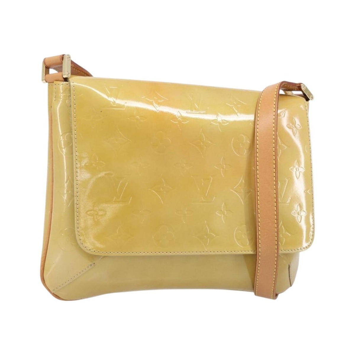 Louis Vuitton Thompson Street Monogram Vernis, Beige, Patent Leather, Shoulder Bag