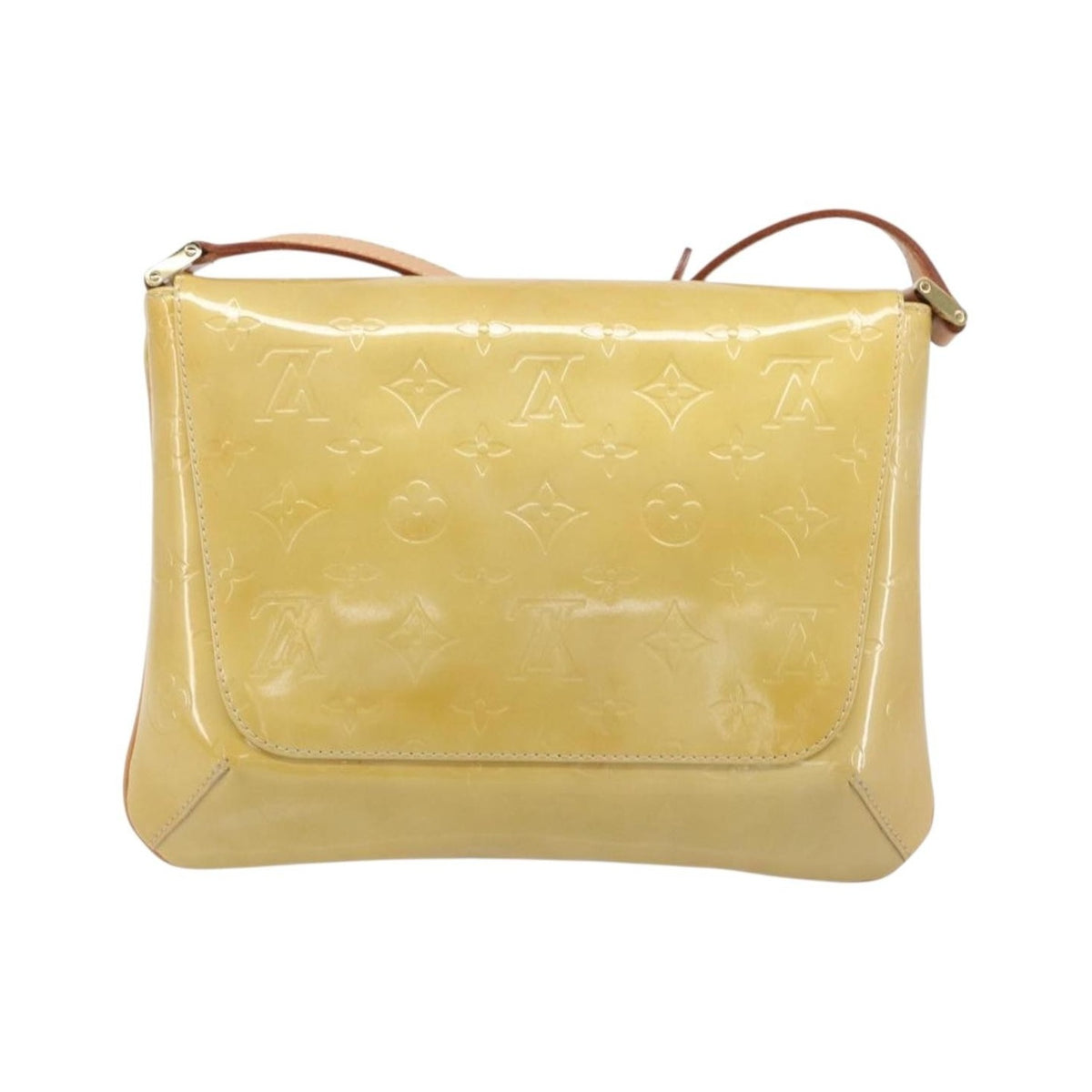 Louis Vuitton Thompson Street Monogram Vernis, Beige, Patent Leather, Shoulder Bag