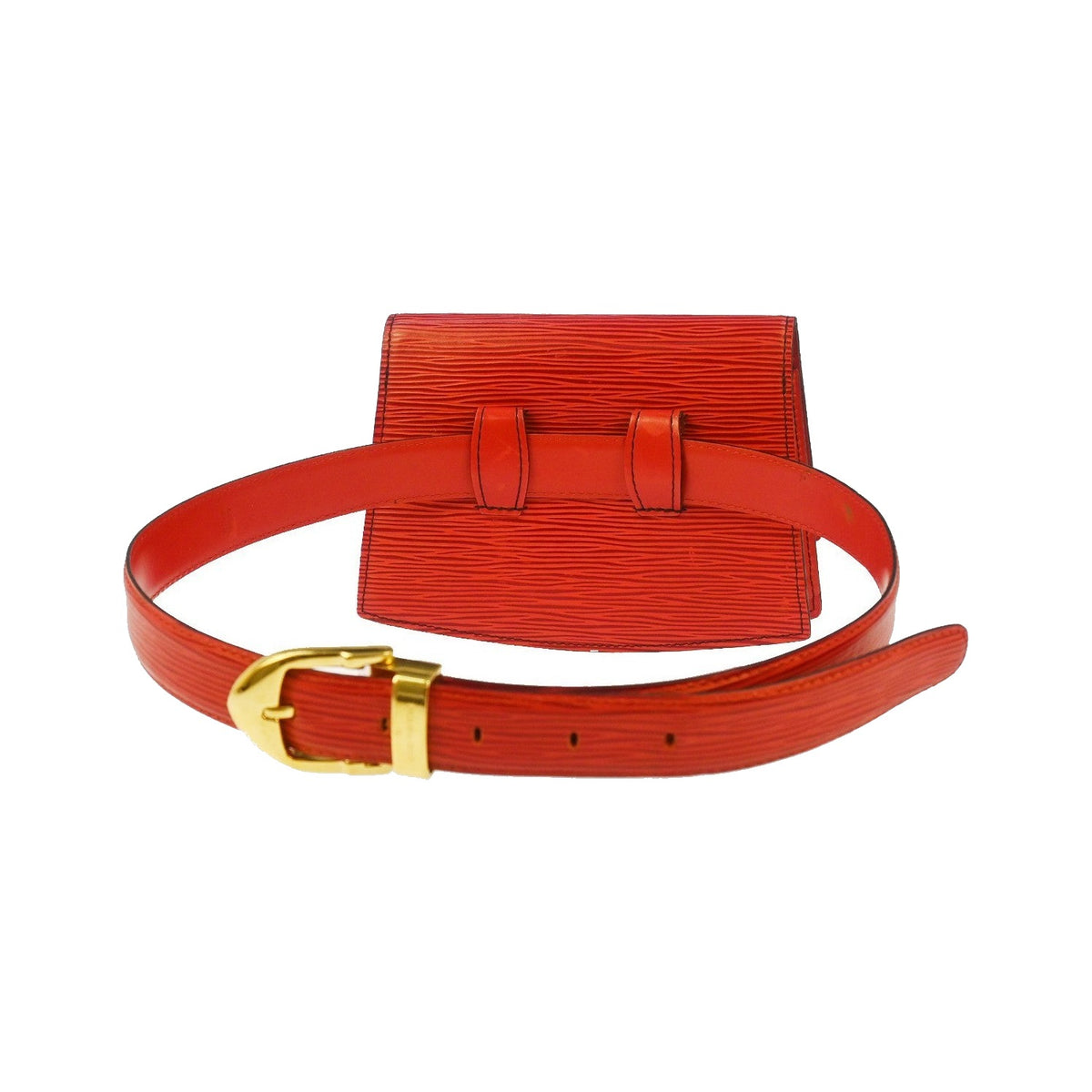 Louis Vuitton Tilsitt Bum Epi Leather, Red, Leather, Handbag