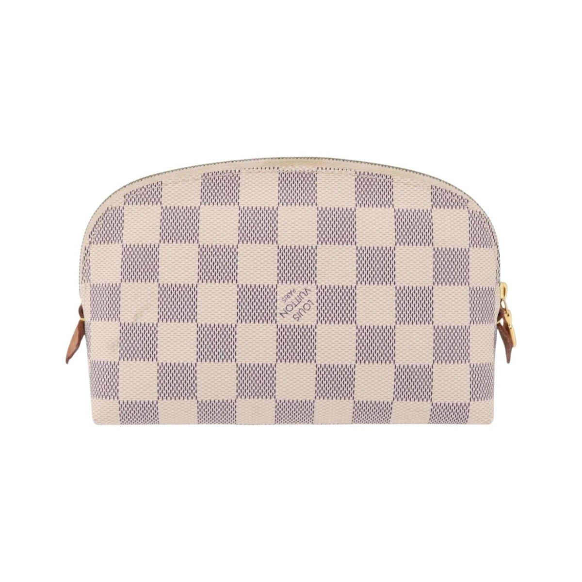 Louis Vuitton Toiletry Pouch Damier, Beige, Canvas, Clutch