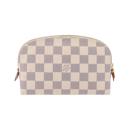 Louis Vuitton Toiletry Pouch Damier, Beige, Canvas, Clutch
