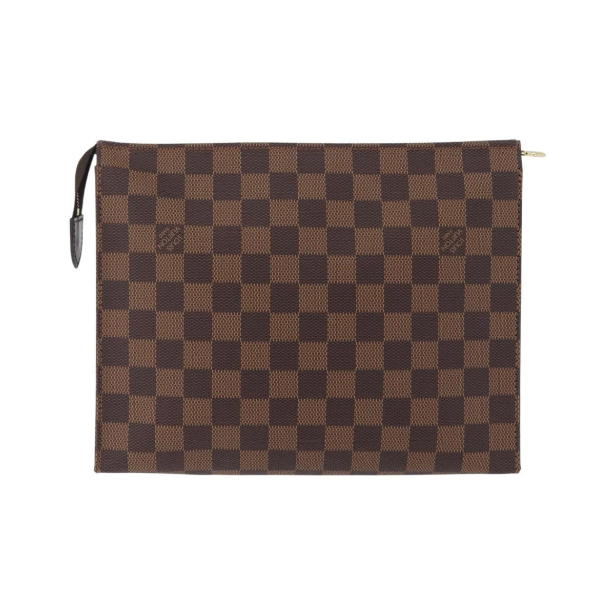 Louis Vuitton Toiletry Pouch Damier, Brown, Canvas, Clutch