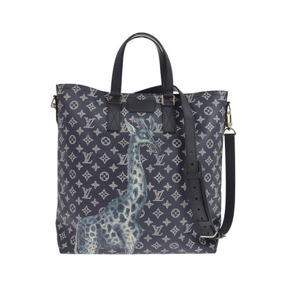 Louis Vuitton Tote Limited Edition Chapman Savane Monogram Canvas, Navy, Canvas, Tote Bag
