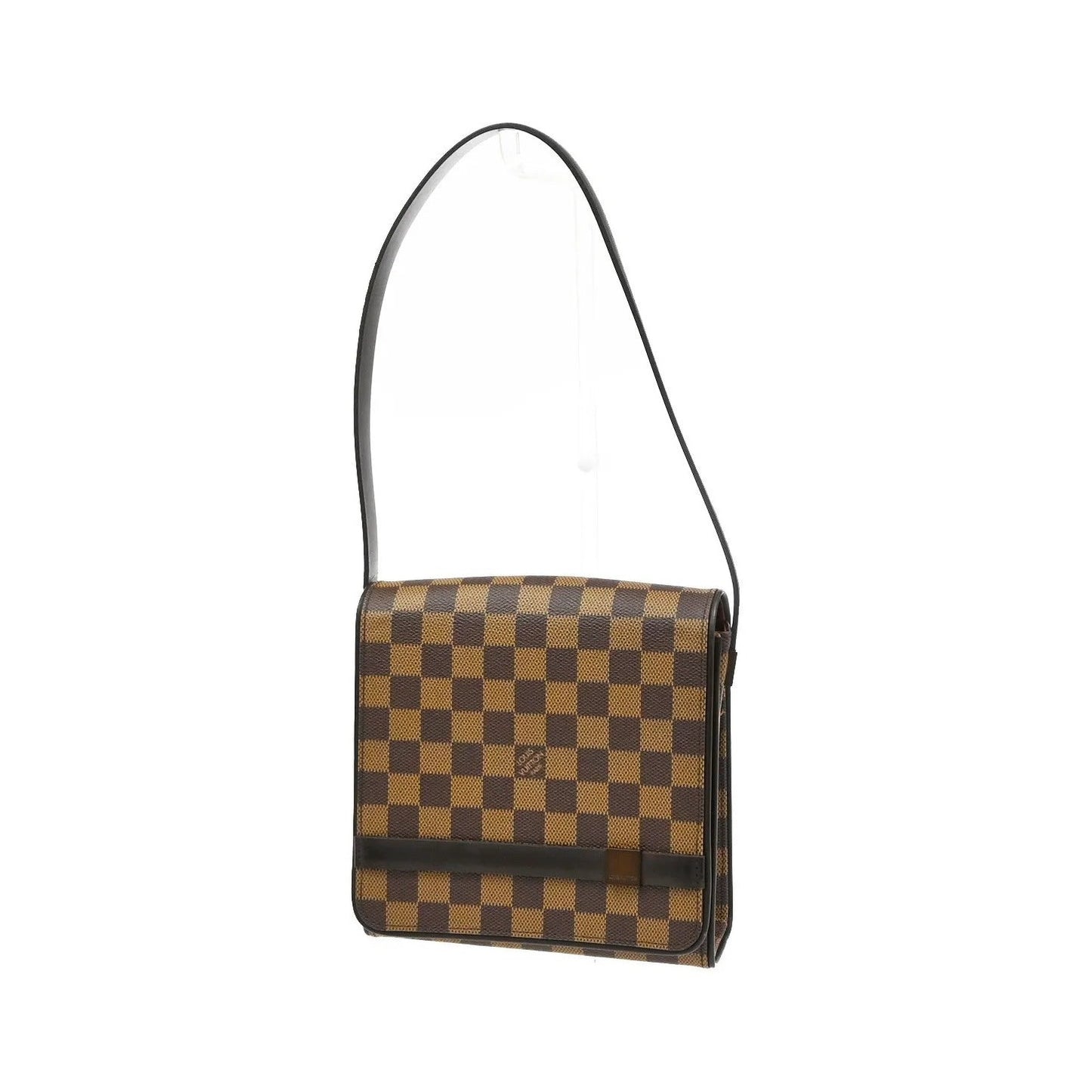 Louis Vuitton Tribeca Carre Damier, Brown, Canvas, Shoulder Bag