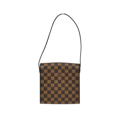 Louis Vuitton Tribeca Carre Damier, Brown, Canvas, Shoulder Bag