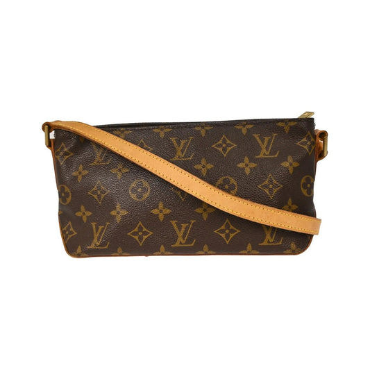 Louis Vuitton Trotteur Monogram Canvas, Brown, Canvas, Shoulder Bag