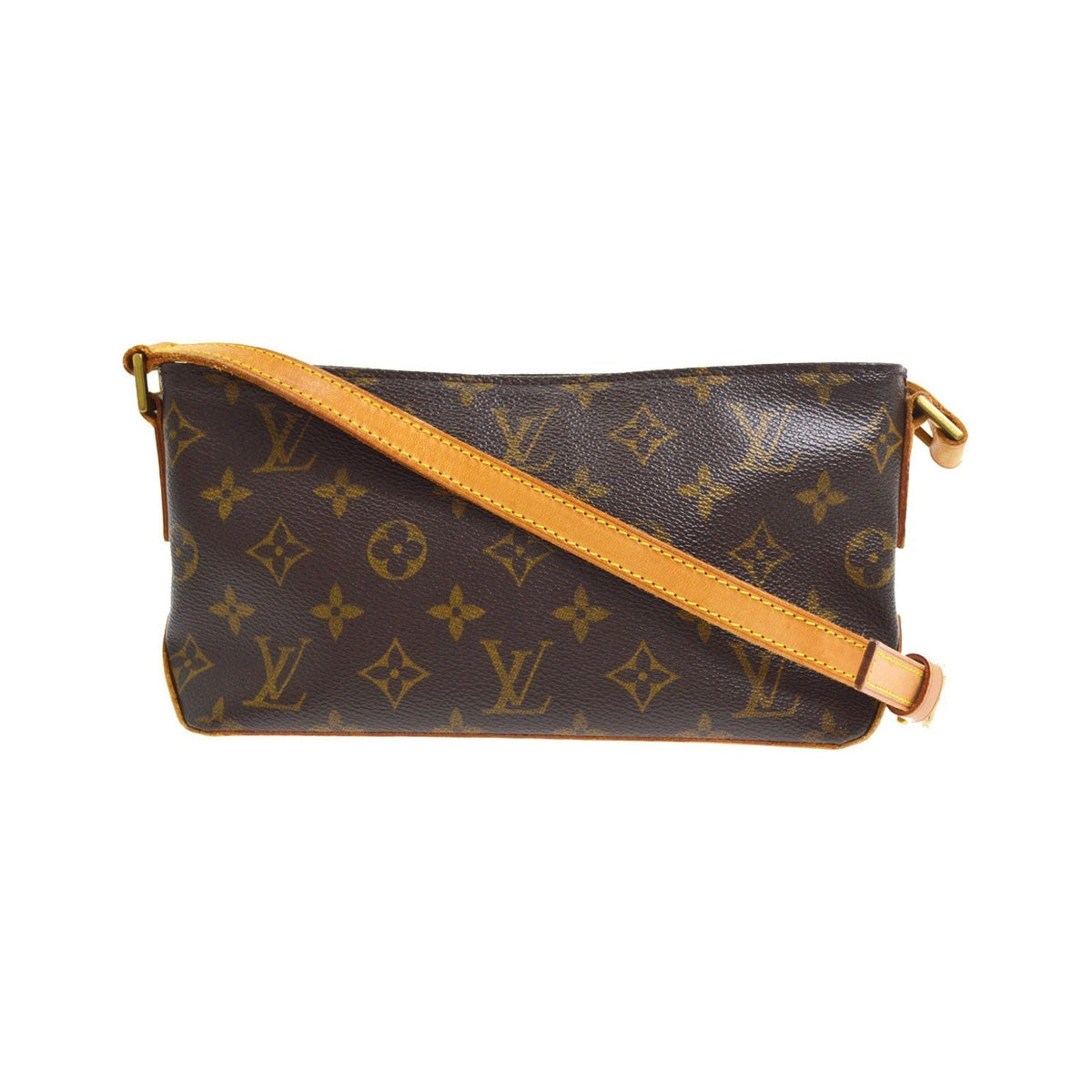 Louis Vuitton Trotteur Monogram Canvas, Brown, Canvas, Shoulder Bag