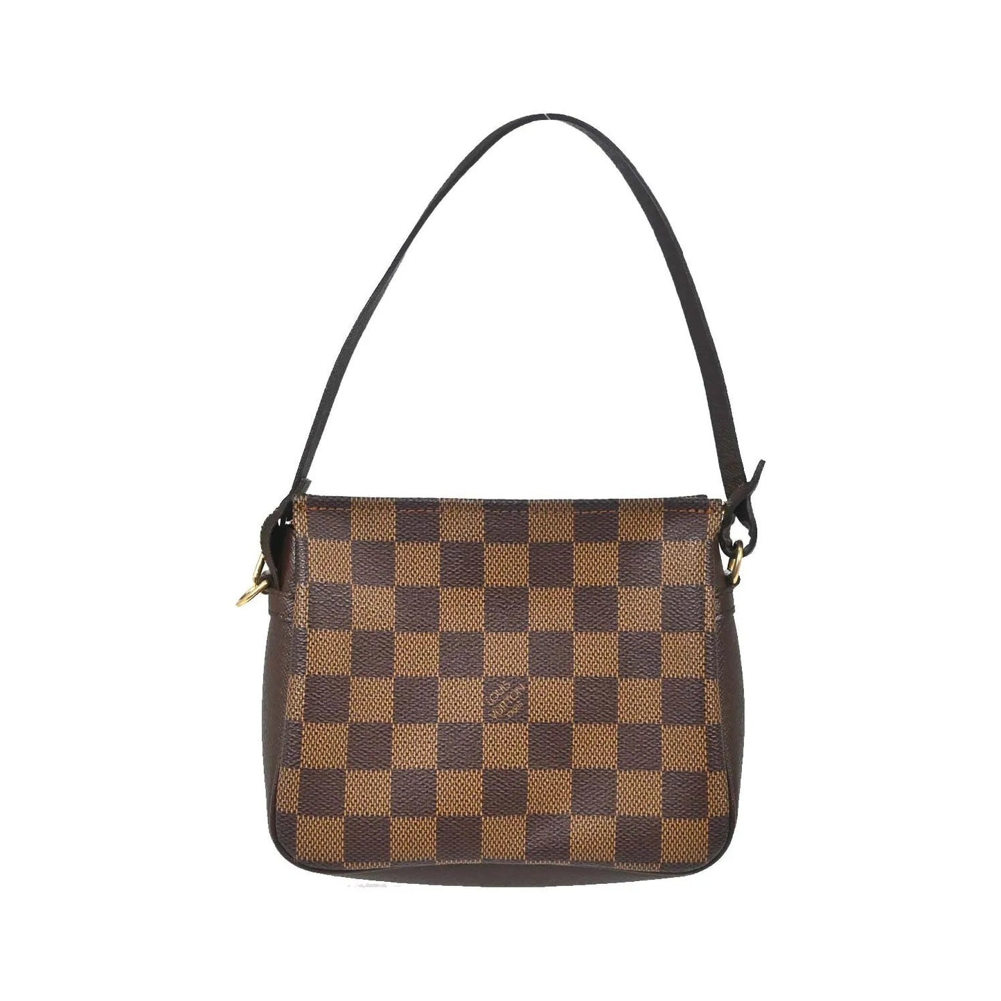 Louis Vuitton Trousse Make Up Damier, Brown, Canvas, Clutch